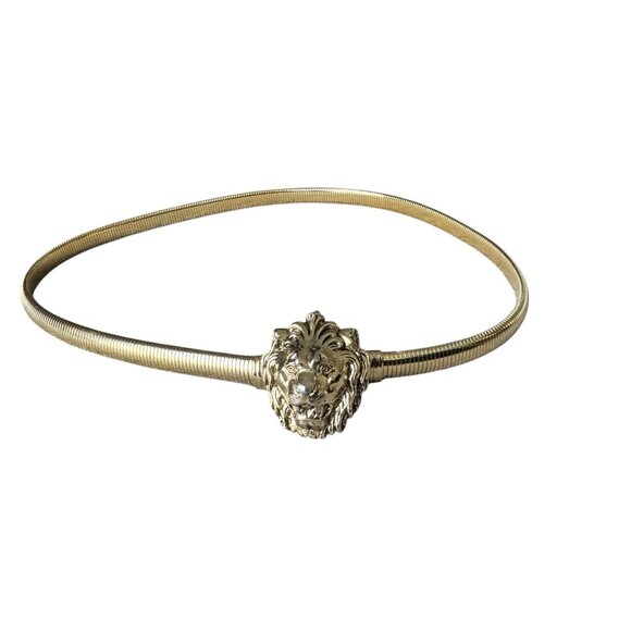 Stretch statement Belt Lion Head Buckle - Picture 1 of 11